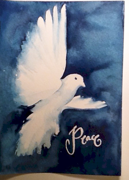 448x622 Peace Card - Watercolor Peace