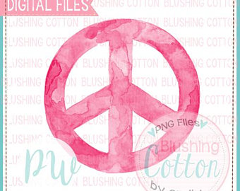 340x270 Peace Watercolor Etsy - Watercolor Peace