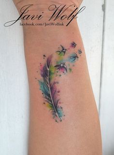 236x320 51 Watercolor Tattoo Ideas For Women Watercolor - Watercolor Peacock Feather Tattoo