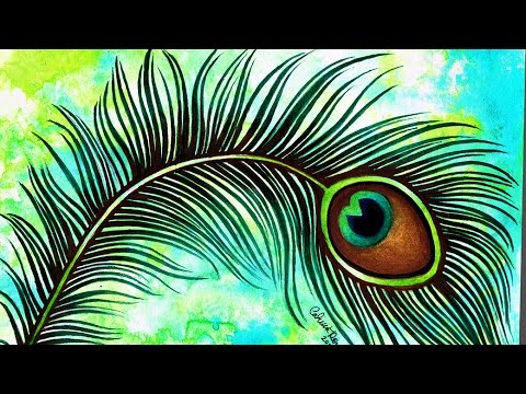 480x360 Speed Painting - Watercolor Peacock Feather Tattoo