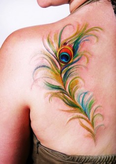 236x333 Watercolor Peacock Tattoo For Girls Search Unique Amp Personalized - Watercolor Peacock Tattoo