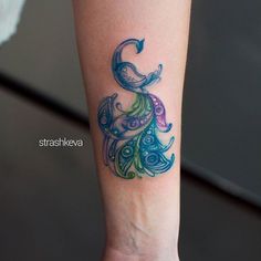 236x236 9 Best Paisley Peacock Tattoo Images Paint, Paisley - Watercolor Peacock Tattoo