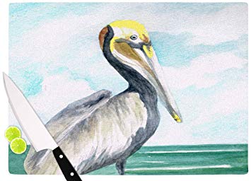 355x256 Kess Inhouse Rosie Brown Pelican Coastal Watercolor - Watercolor Pelican
