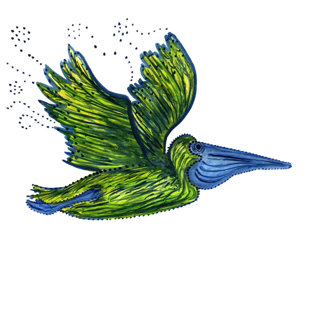 1280x1280 Pelican Watercolor Print Watercolor Animals Amp United States - Watercolor Pelican