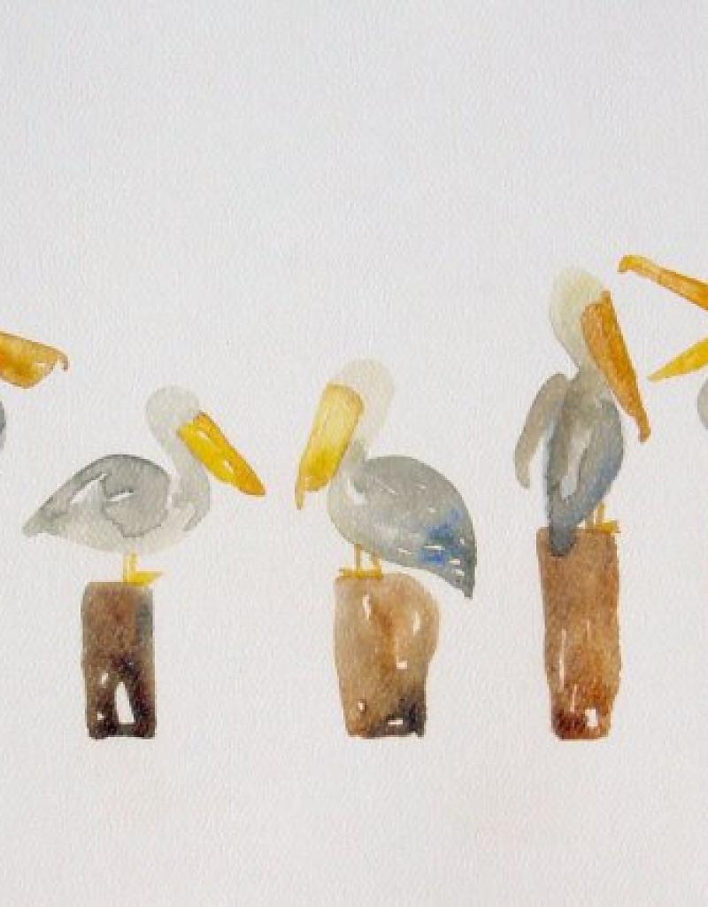 800x1024 Watercolor Pelican Print - Watercolor Pelican