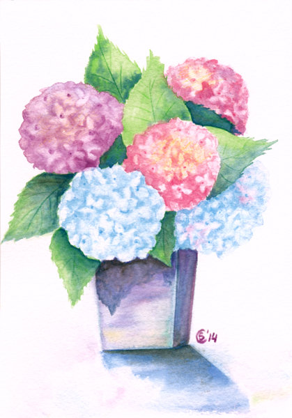 419x600 Tags - Watercolor Pencil Flowers