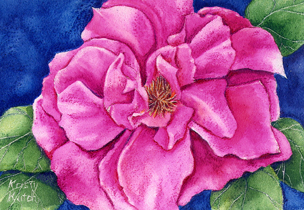 600x414 Technique Watercolor Pencils Bridging The Gap Between Painting - Watercolor Pencil Flowers