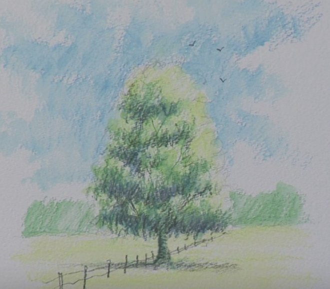 660x579 Mar 25. Watercolour Pencil Landscapes - Watercolor Pencil Landscape