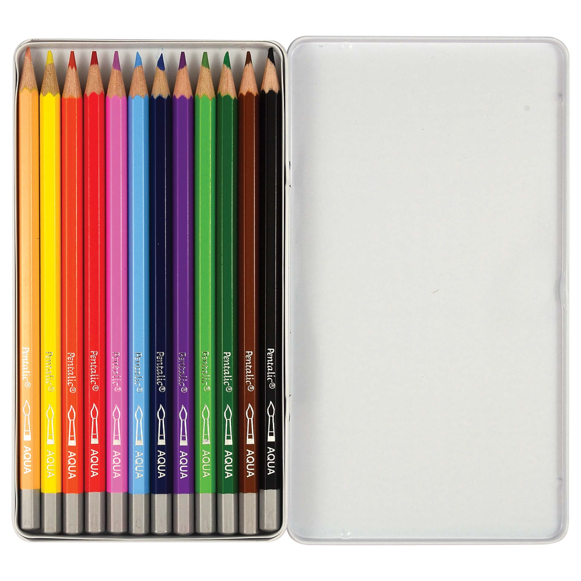 1920x1920 Watercolor Pencil Tin 12 Color Set Pentalic - Watercolor Pencils
