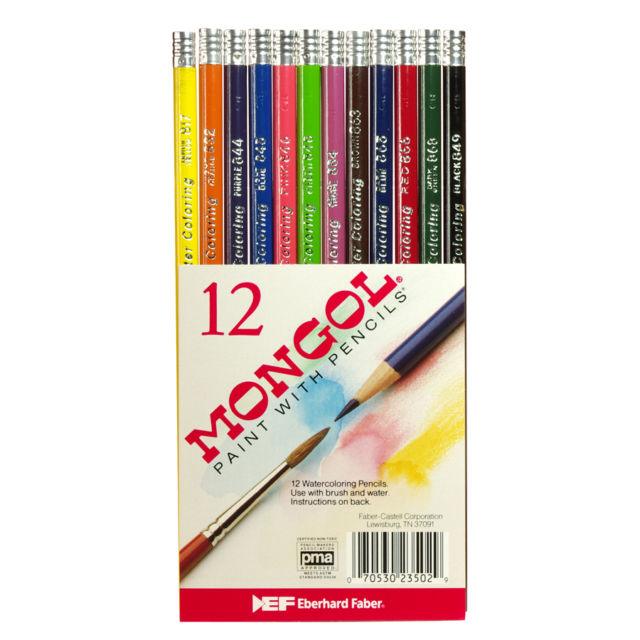640x640 Watercolor Pencils Two Sets Of 12 Colored Pencils Mongol Faber Ebay - Watercolor Pencils