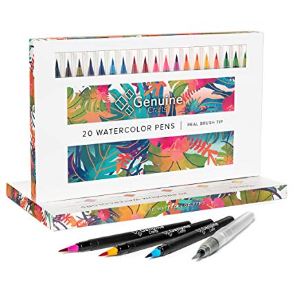 425x425 Watercolor Brush Pens By Genuine Crafts - Watercolor Pens