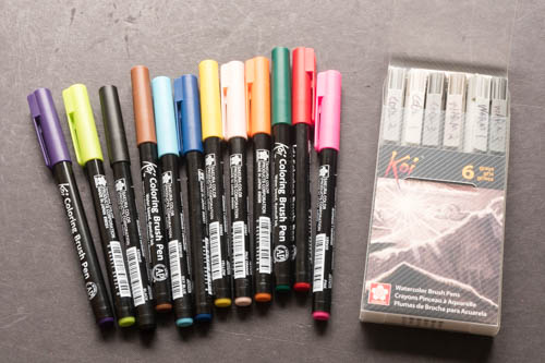 500x333 Review Sakura Koi Watercolor Brush Pen Set (12 Colors) Parka Blogs - Watercolor Pens