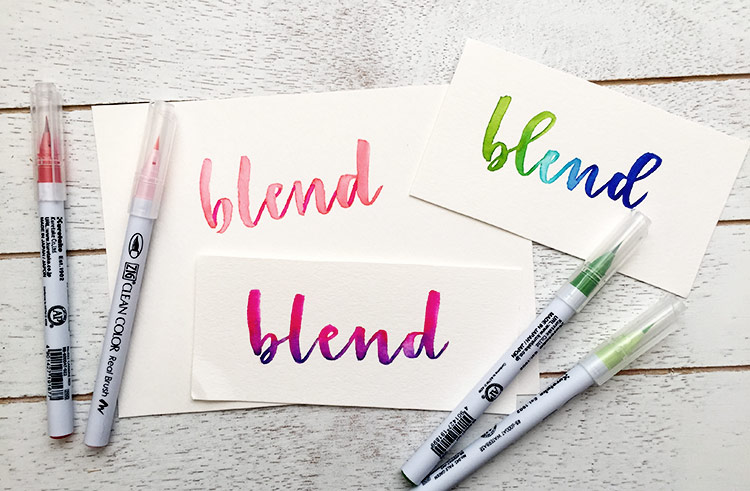 750x491 3 Easy Watercolor Lettering Effects Using Brush Pens - Watercolor Pens