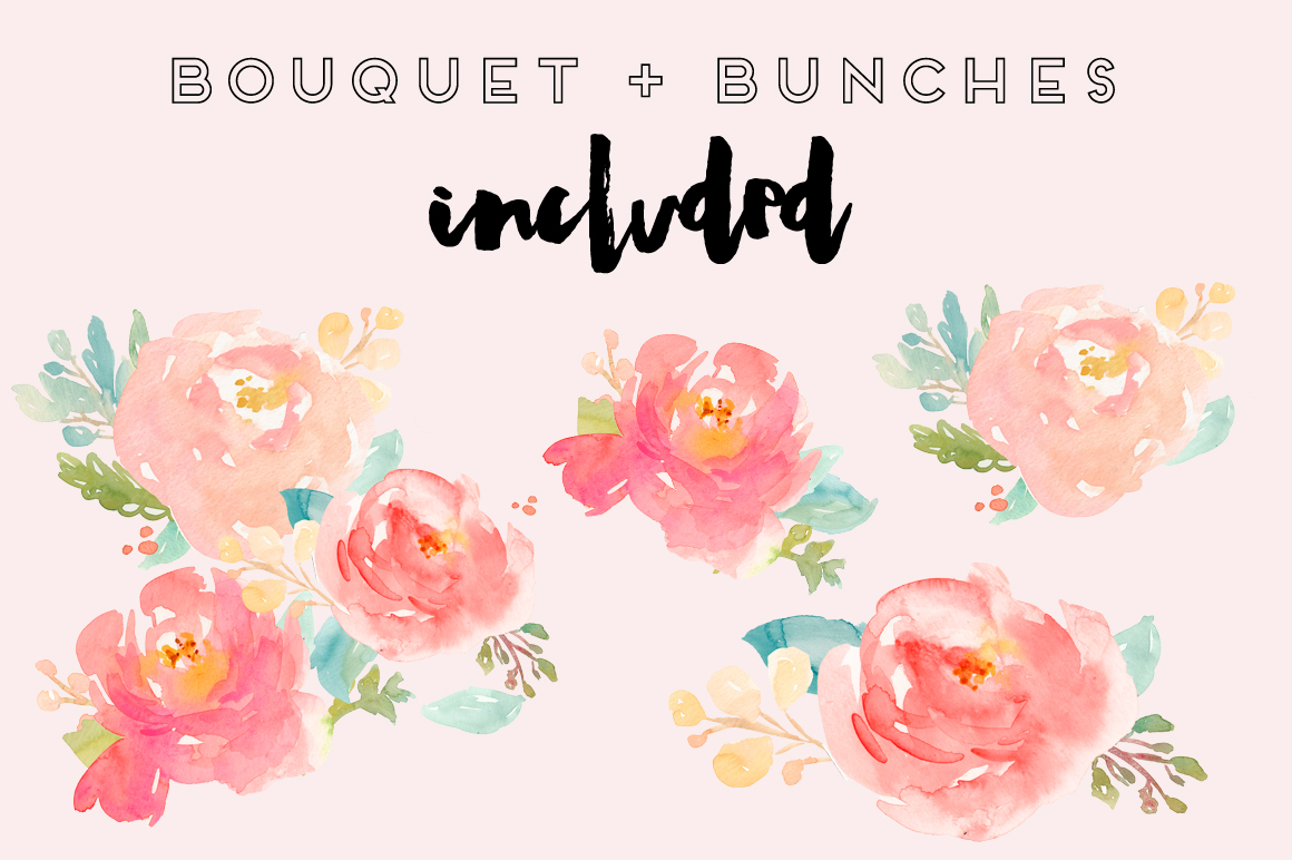 1160x772 Watercolor Peonies - Watercolor Peony Clipart