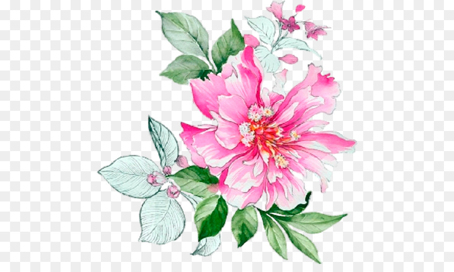 900x540 Watercolour Flowers Rose Floral Design Watercolor Painting - Watercolor Peony Clipart