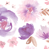 173x173 Watercolor Peonies Fabric, Wallpaper Amp Gift Wrap - Watercolor Peony Fabric