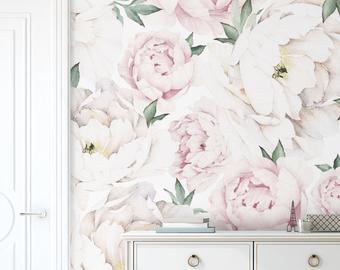 340x270 Peony Wallpaper Etsy - Watercolor Peony Wallpaper
