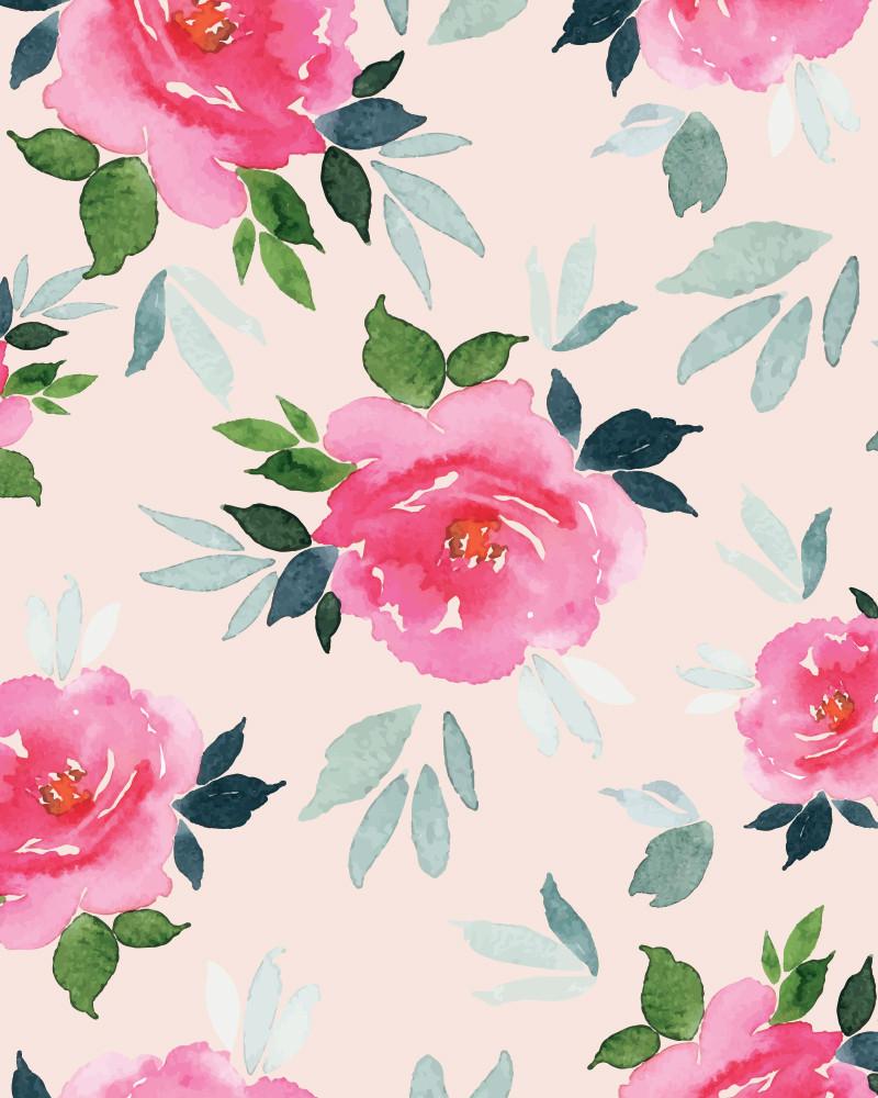 800x1000 Simoney Peonies Wallpaper - Watercolor Peony Wallpaper