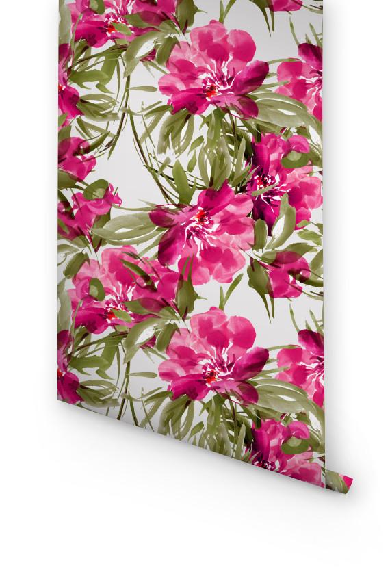 570x855 Watercolors Peonies Wallpaper Wallflora - Watercolor Peony Wallpaper