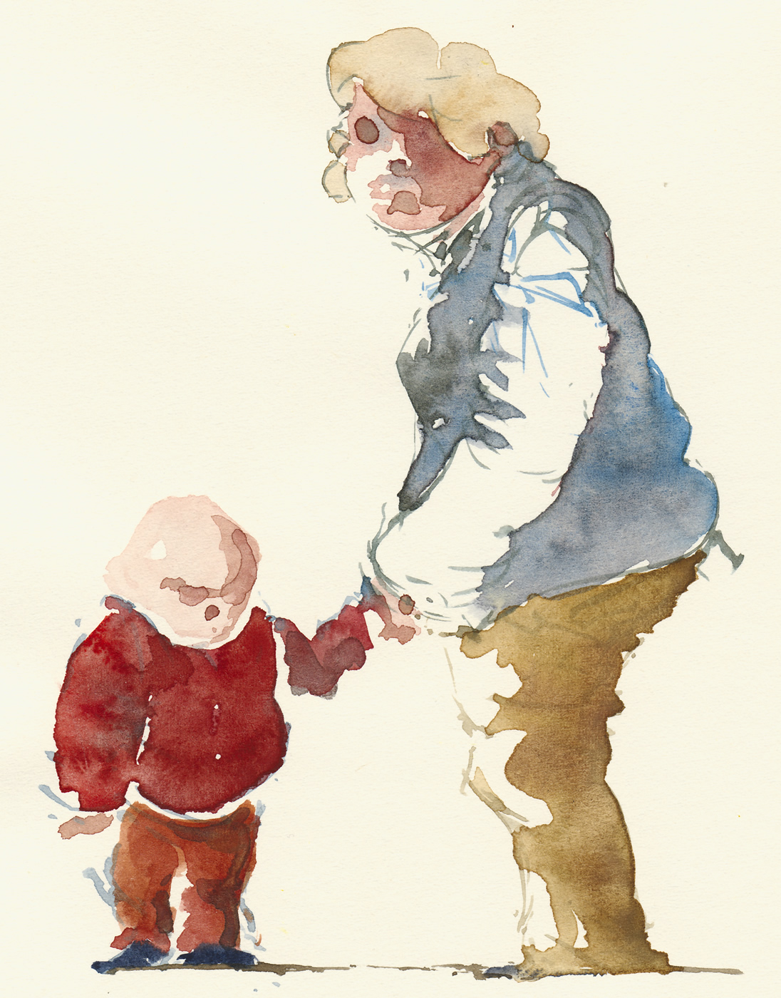 1096x1400 People In Watercolor Collection The Hiking Artist Project By - Watercolor People