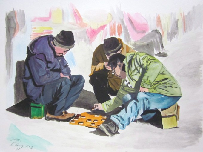 680x509 People. Being. A Series Of Watercolor Paintings - Watercolor People