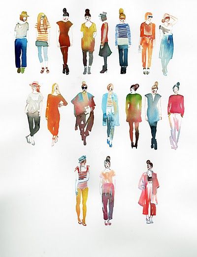 400x523 Watercolor Figures, My Teachers Have Always Said If You Can Paint - Watercolor People