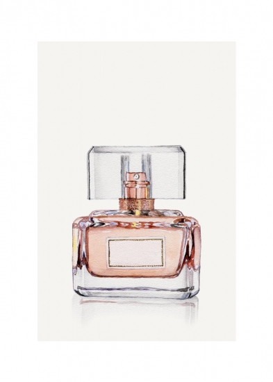 393x550 Perfume Watercolor - Watercolor Perfume