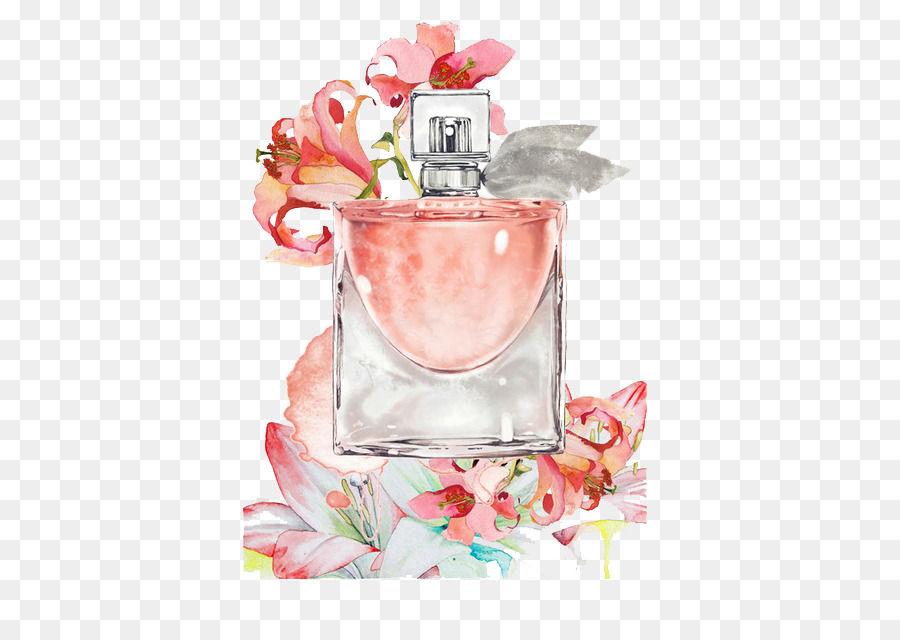 900x640 Perfume Watercolor Painting Illustration - Watercolor Perfume