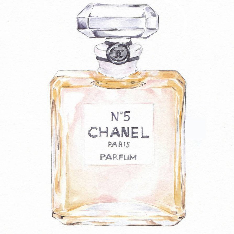 894x893 Watercolor Practice With Chanel Perfume By Alik Melnikov - Watercolor Perfume