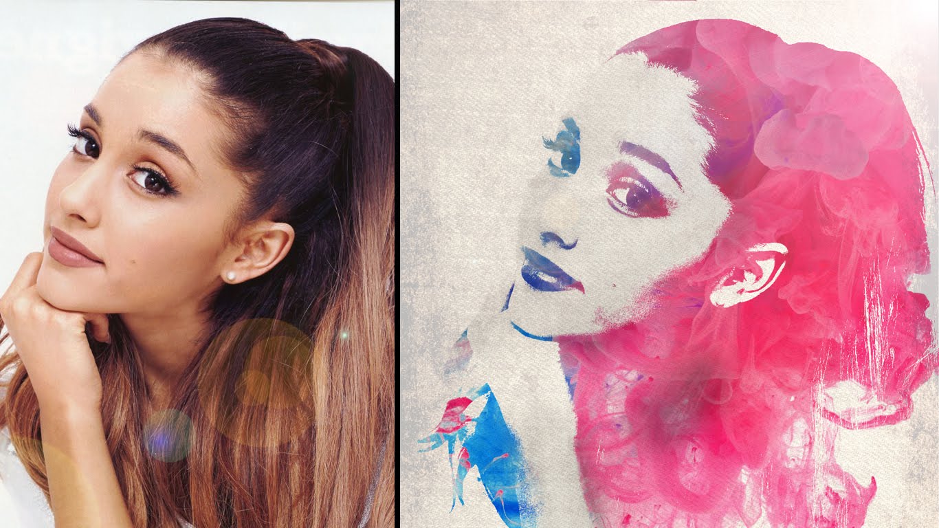 1366x768 Tutorial Photoshop Watercolor Photo Effect - Watercolor Person