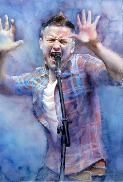 406x600 Art Of Watercolor Watercolor Of The Day - Watercolor Person