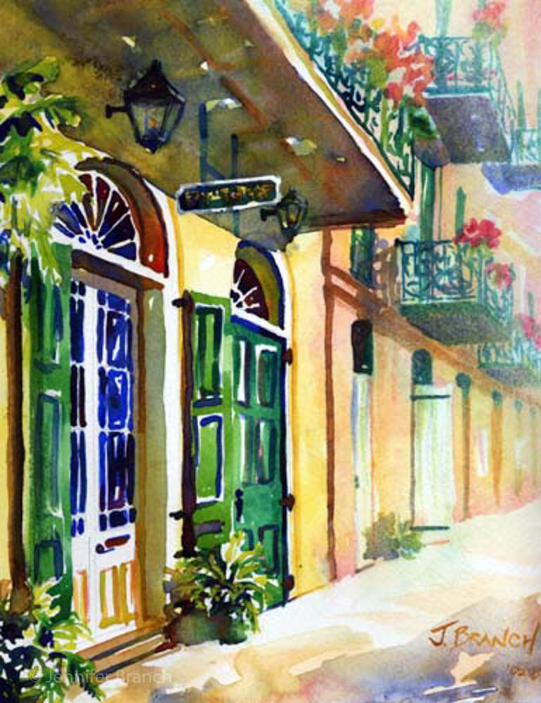 770x1000 Perspective Drawing For Painting Watercolor By Jennifer Branch - Watercolor Perspective