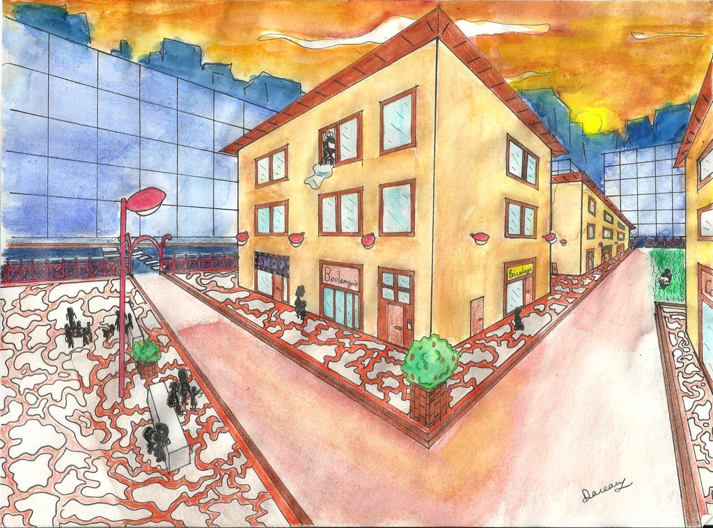 1024x758 Perspective Watercolor Paintings - Watercolor Perspective