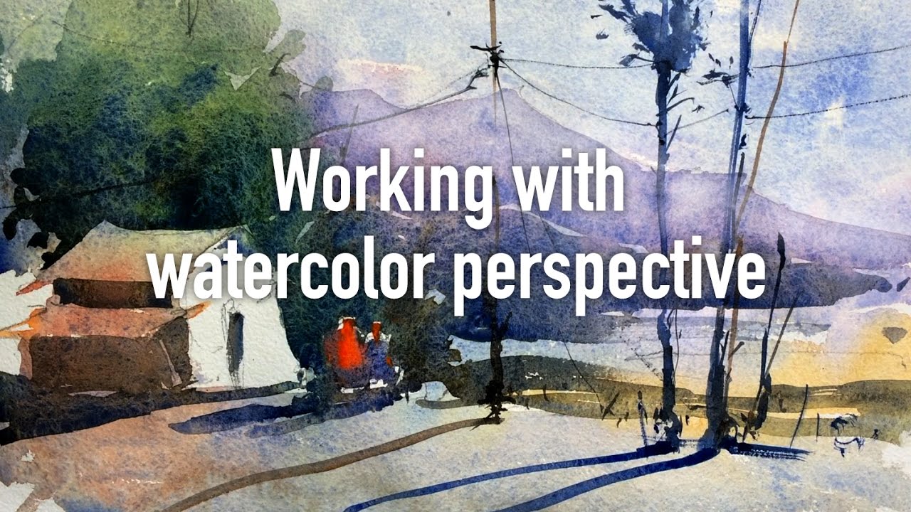 1280x720 Watercolor Lesson, Tip And Techniques - Watercolor Perspective