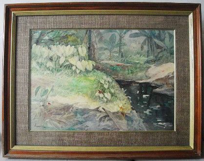 418x331 Philippines 1981 Watercolor Painting By Sym [ Drawings Amp Paintings - Watercolor Philippines