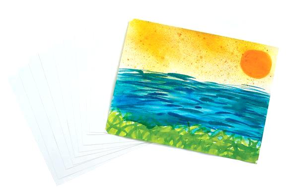580x393 Watercolor Sheets 9 X Real Watercolor Paper Sheets Peerless - Watercolor Philippines