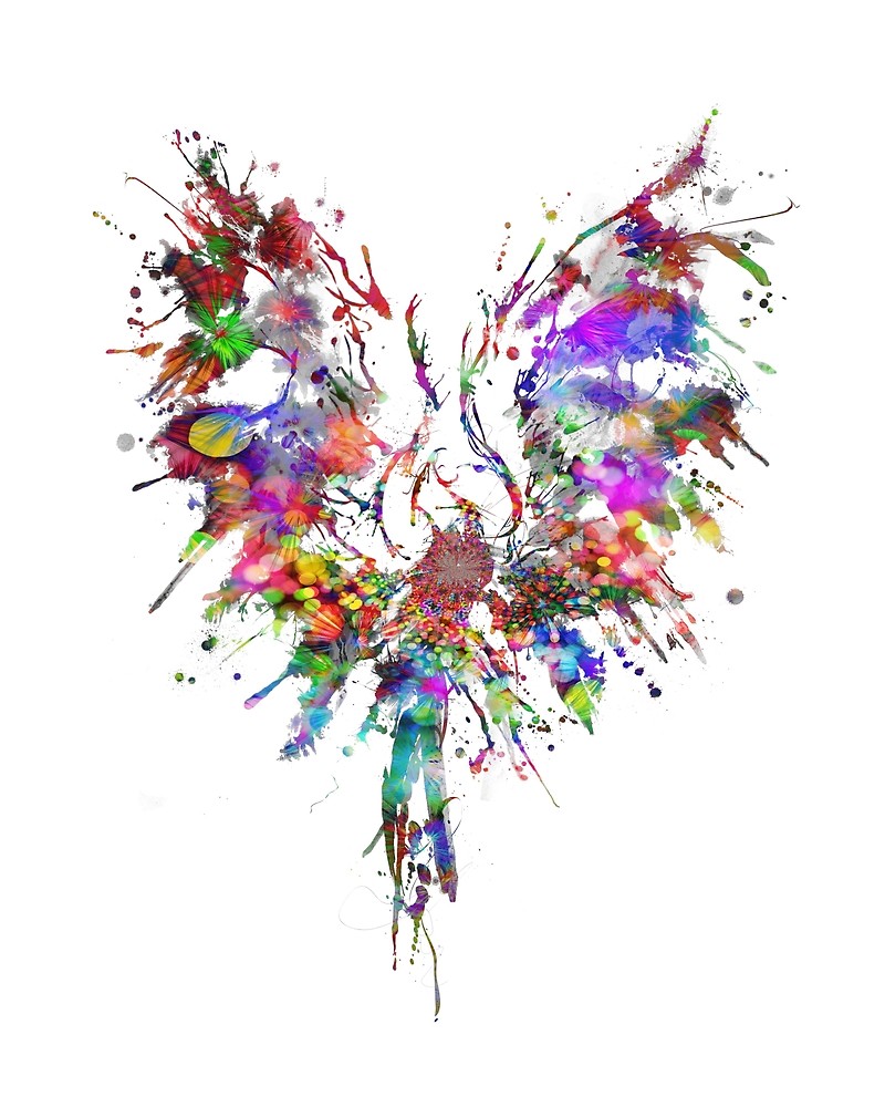800x1000 Watercolor Phoenix By Calami Tees Redbubble - Watercolor Phoenix
