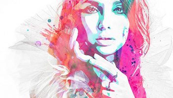 350x200 15 Artistic Watercolor Effects Photoshop Tutorials - Watercolor Photo Effect