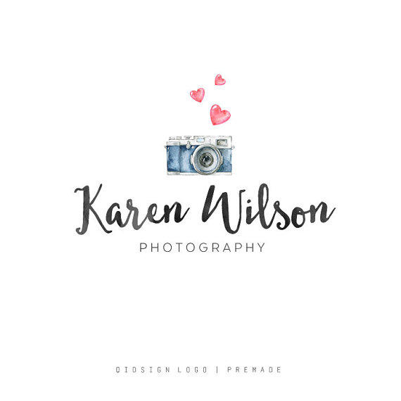 570x570 Premade Logo - Watercolor Photography Logo