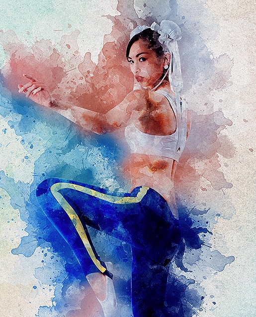 515x639 Watercolor Paint Photoshop Action - Watercolor Photoshop