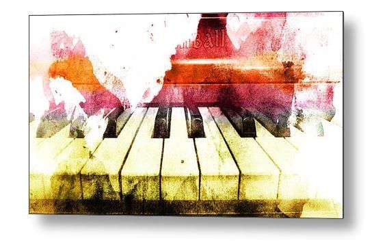 547x358 Watercolor Piano, Piano Photo, Piano Print, Music Photograph - Watercolor Piano