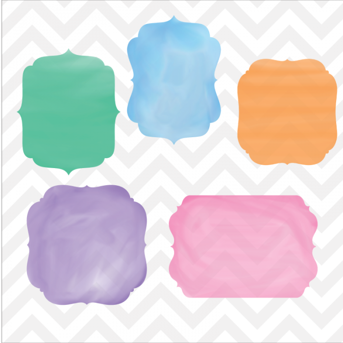 700x700 Clip Art Watercolor Label Frames - Watercolor Picture Frames