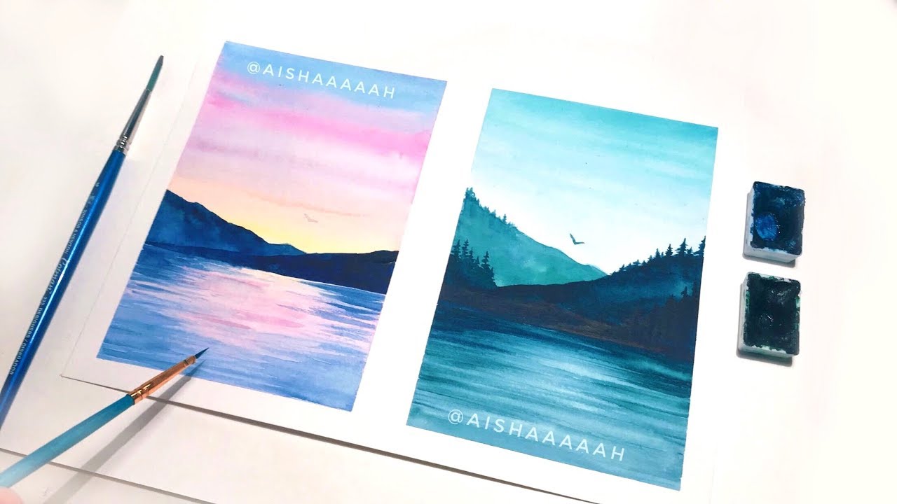 1280x720 Nature Watercolor Painting Tutorial Watercolor Ideas For - Watercolor Picture Ideas