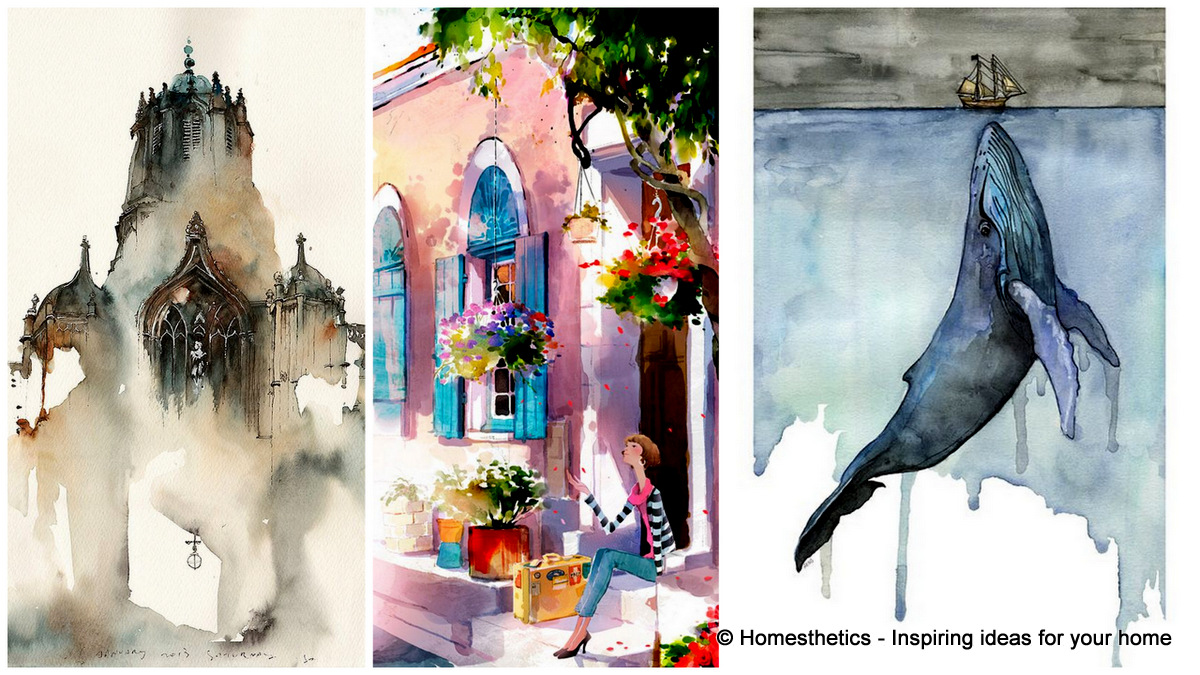 1200x675 19 Incredibly Beautiful Watercolor Painting Ideas - Watercolor Picture Ideas