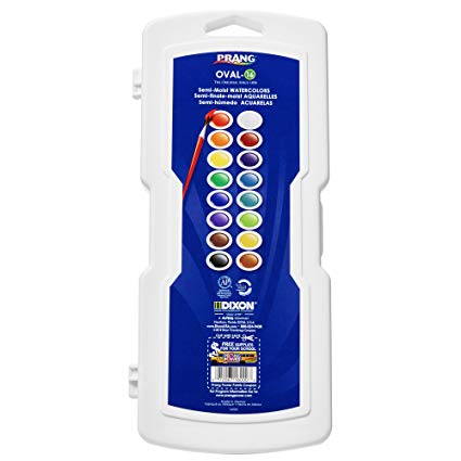 425x425 Prang Oval 16 Pan Watercolor Set, 16 Assorted Colors - Watercolor Pictures