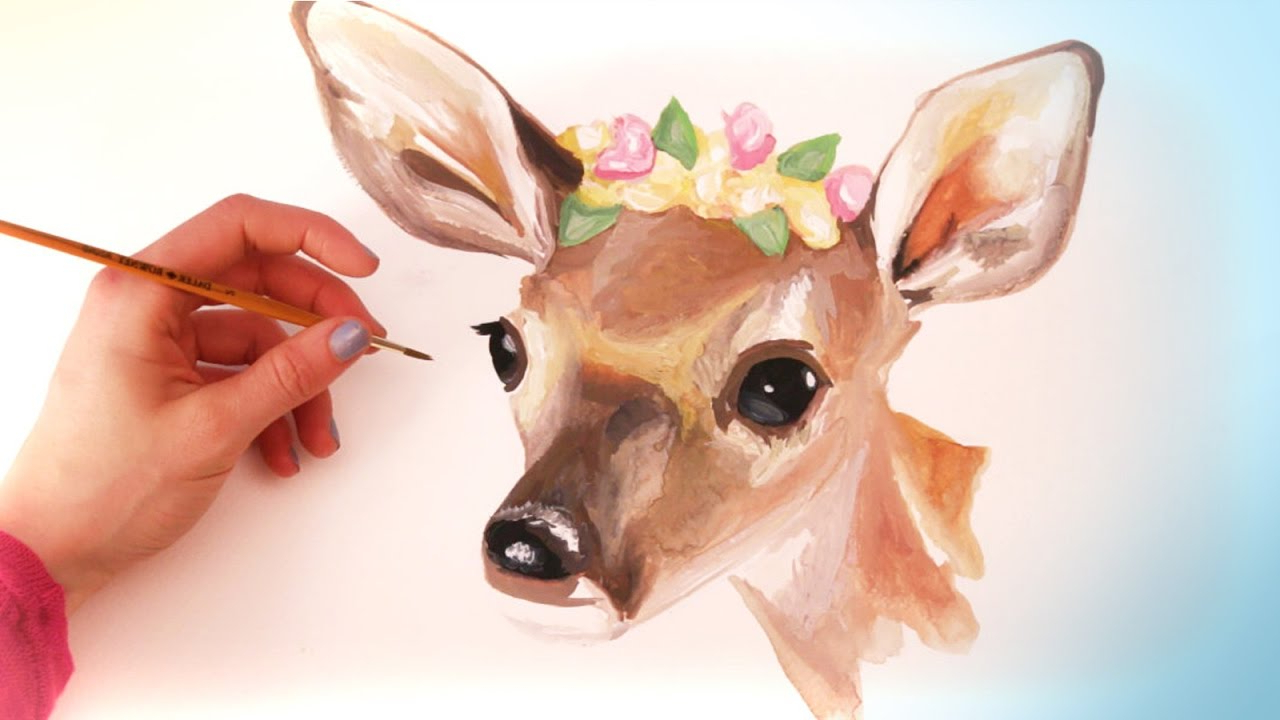 1280x720 Watercolor Painting Of Animals Watercolor Animal Paintings - Watercolor Pictures Of Animals