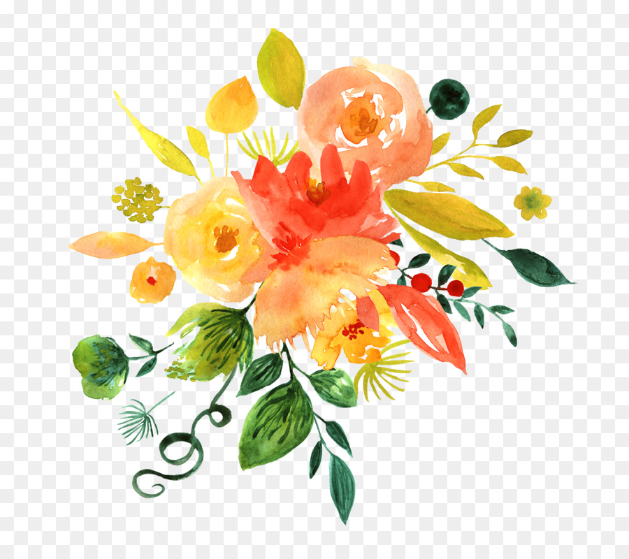 900x800 Watercolour Flowers Watercolor Flowers Watercolor Painting Clip - Watercolor Pictures Of Flowers