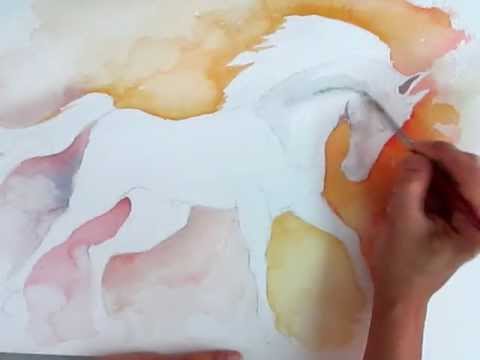 480x360 How To Paint A Horse With Watercolor - Watercolor Pictures Of Horses