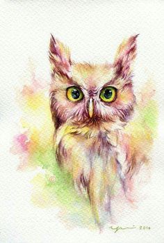 236x349 Novosti Kartinki Sofki Sovy Idei Owl, Watercolor - Watercolor Pictures Of Owls