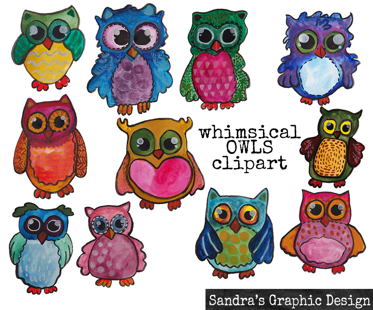 1200x1000 Owl Clip Art With Watercolor Owls Painted By Hand, 11 Clipart 300 - Watercolor Pictures Of Owls